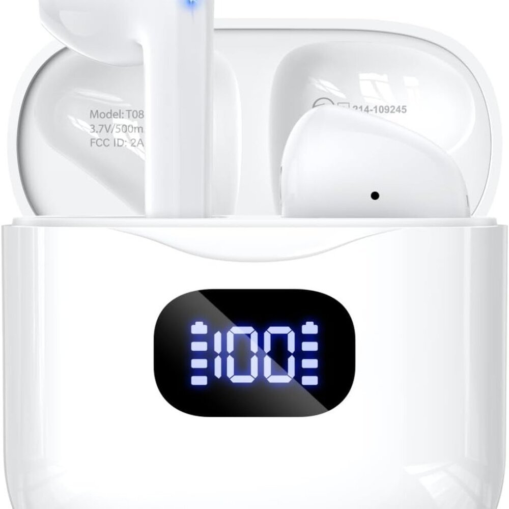 Wireless Earbuds Bluetooth 5.3 Headphones, 40Hrs Playback Stereo Ear Buds with L